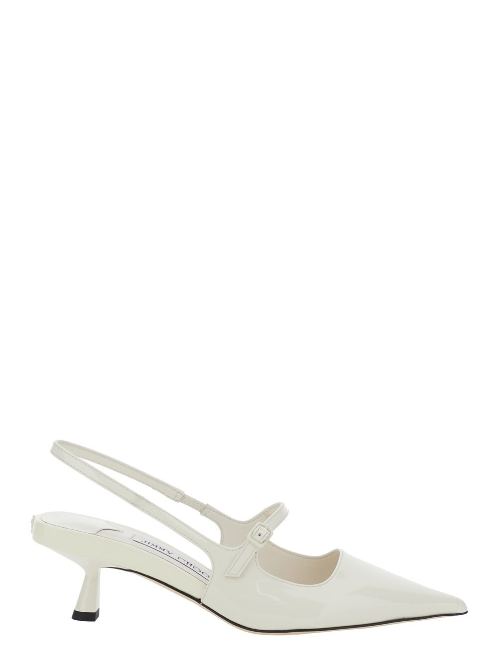 Jimmy Choo didi 45 White Décolleté With Low Stiletto Heel In Leather Woman | Italist.com US