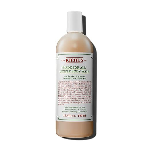 Kiehl's Made for All Gentle Body Cleanser, Shower Gel for Body & Hair, with Aloe Vera & Soap Tree... | Amazon (US)