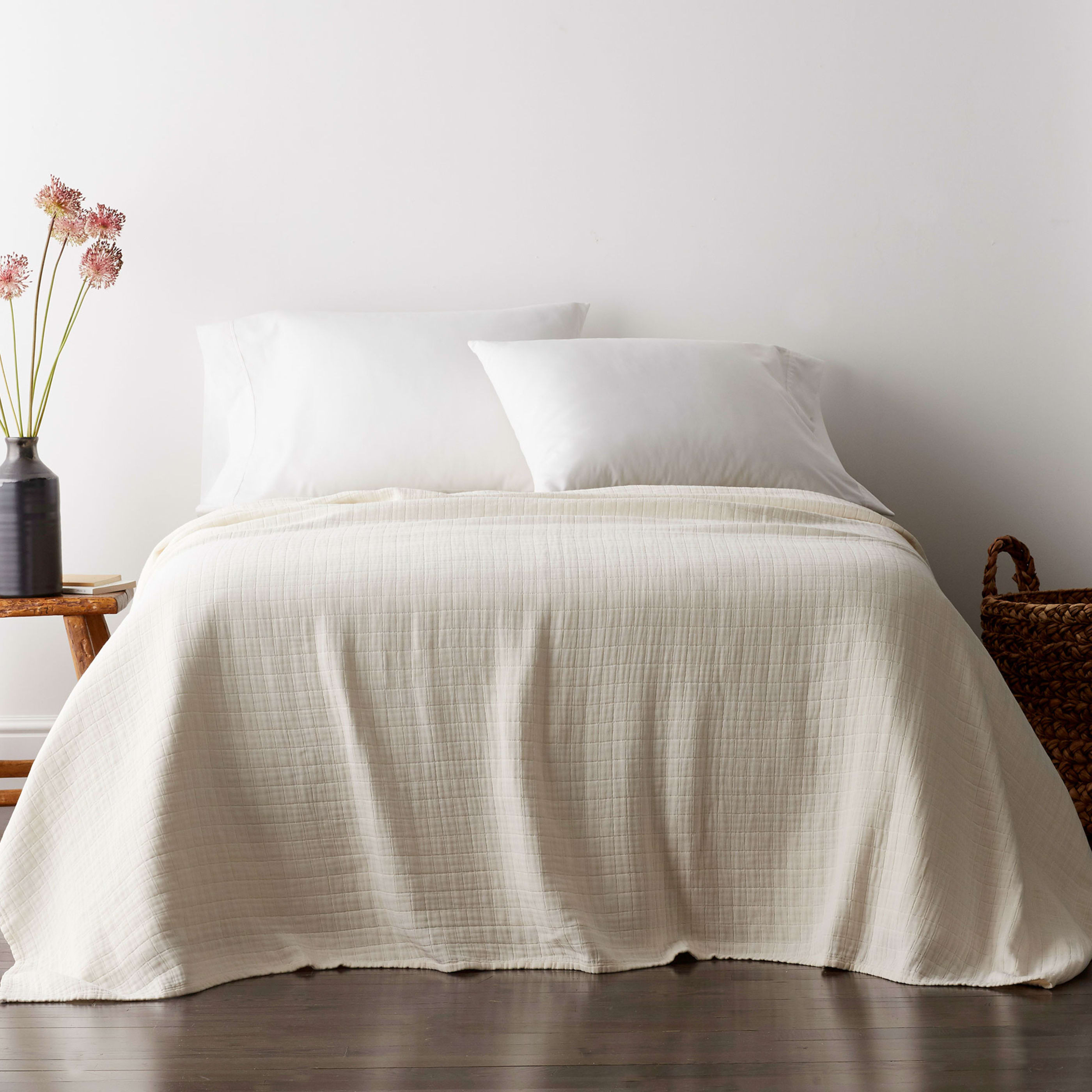 Gossamer Cotton Blanket - White, King | The Company Store