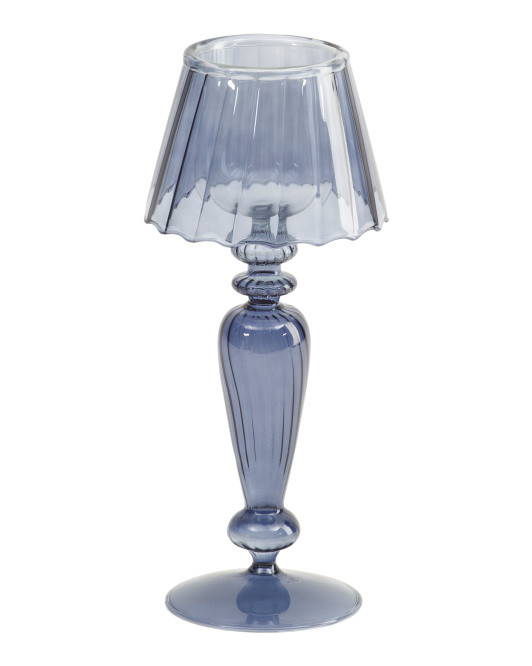 10x4.25in Glass Tea Light Table Lamp Candle Holder | Furniture & Lighting | Marshalls | Marshalls
