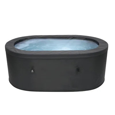 Serenity 2 Person Oval Foam Spa hot tub w/Exterior PVC-coated polyester and Eco Foam Wall 90 Aqua Jets 120 Gallons Water Capacity | Wayfair North America