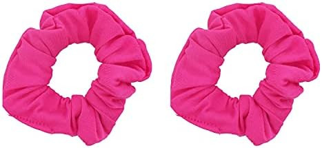 Set of 2 Solid Scrunchies (Hot Pink) | Amazon (US)