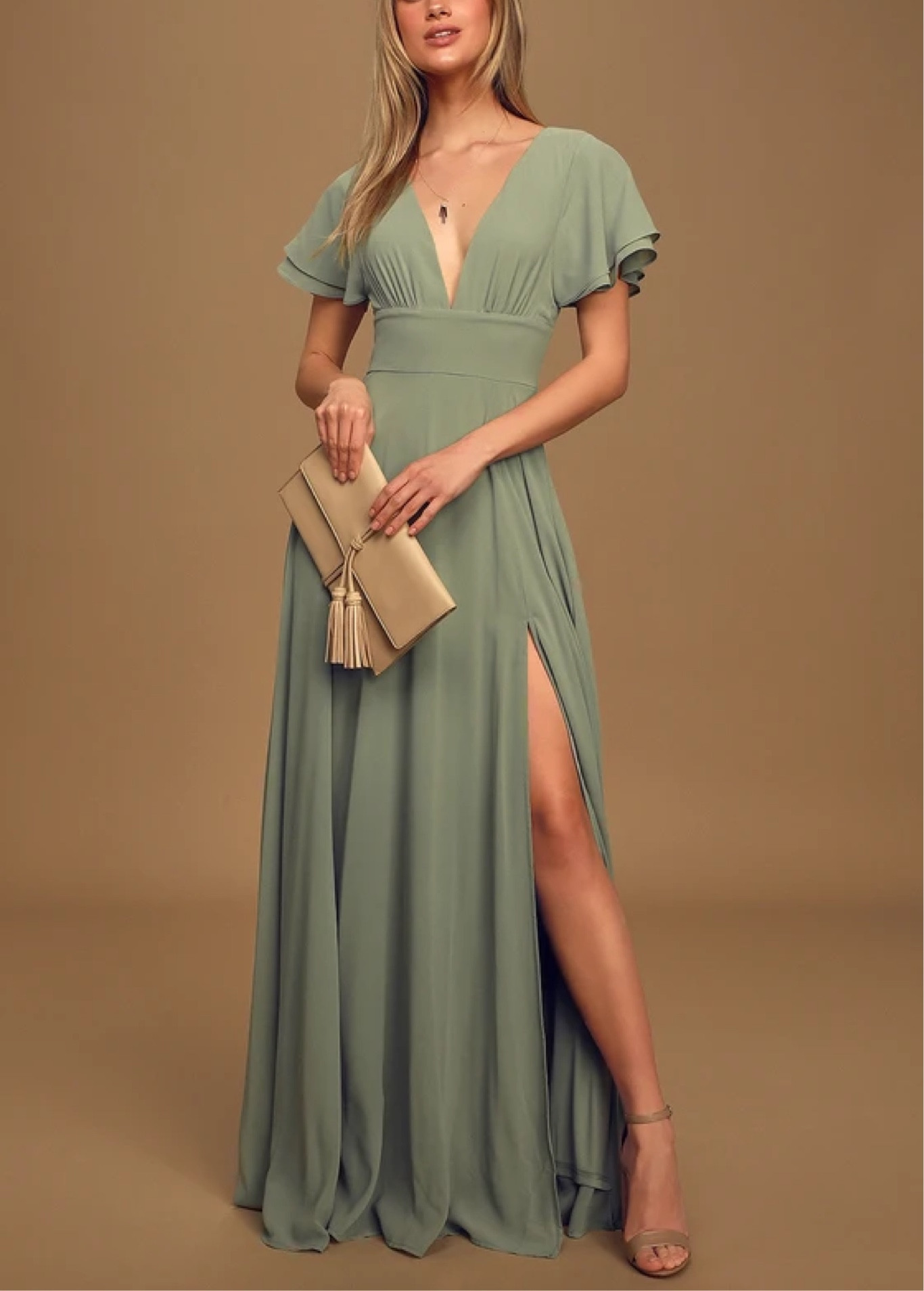 lulus sage green maxi dress Strawberry Fields Maxi Dress main image 0