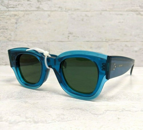 NEW Celine Womens Sunglasses Zoe Petrol Blue Crystal CL 41446/S MR8 QT Case  | eBay | eBay US