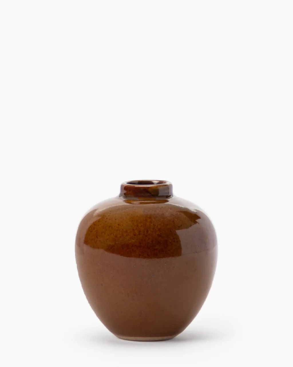 Glazed Porcelain Brown Vase | McGee & Co.