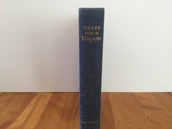 Vogue's Book of Etiquette 1948, Etiquette Book, Reference Book, Wedding Planning Book, Vintage Vogue | Etsy (US)