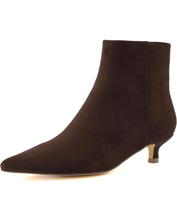 CUSHIONAIRE Women's Barbi Kitten Heel Bootie +Memory Foam, Wide Widths Available | Amazon (US)
