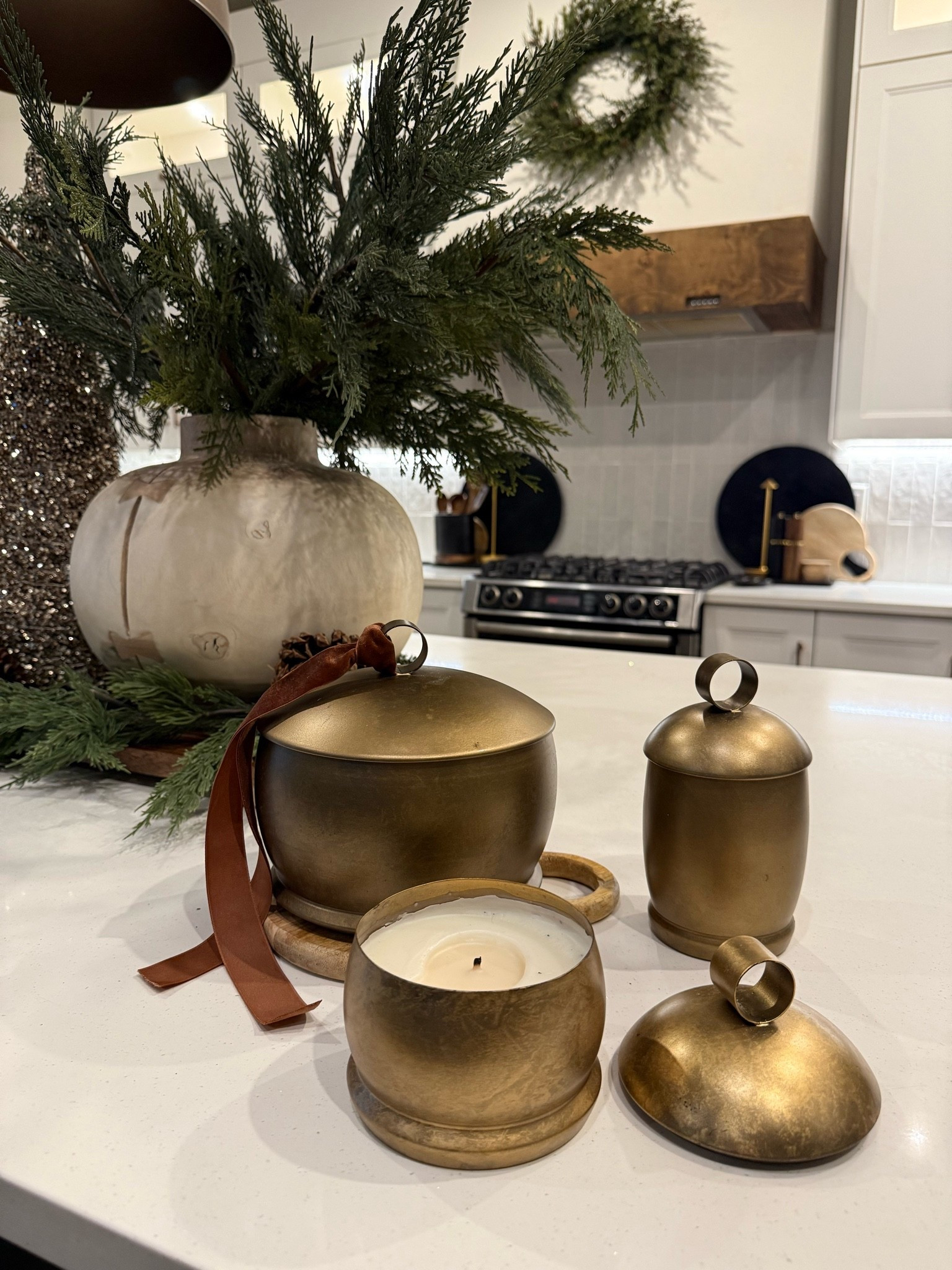 The prettiest bell candles. I’ll be adding to my collection this year✨
Holiday home 
Christmas kitchen

#LTKhome