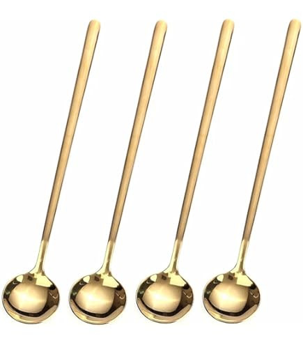 6 PCS Gold Coffee Spoons, 18/8 Stainless Steel Espresso Spoons, 5.2 Inches Vogue Mini Tea Spoon, ... | Amazon (US)