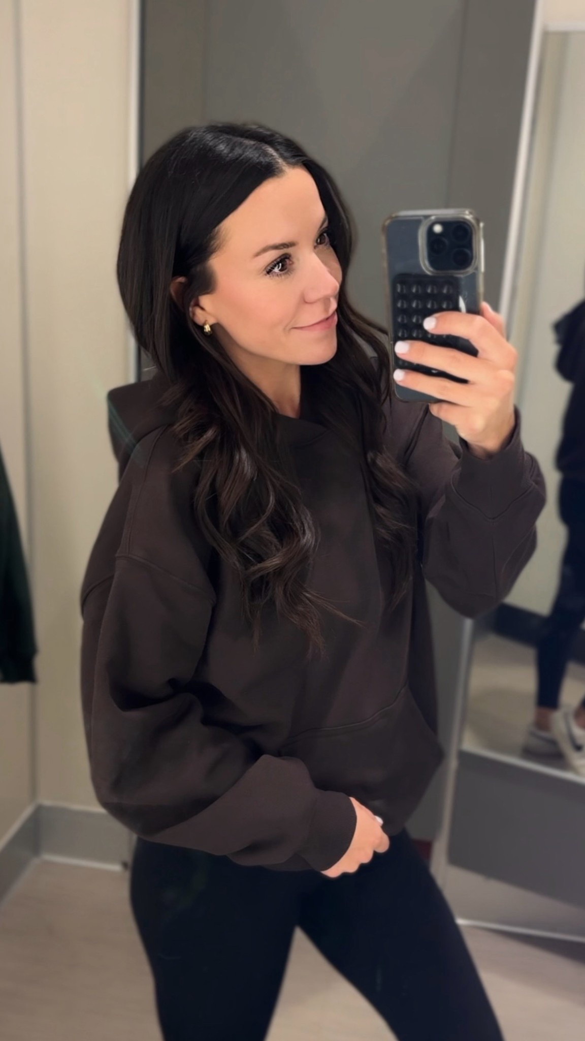 The softest oversized hoodie! Love the band around the bottom to help keep its shape a little. I’m wearing a size medium here but I bought a small! 

#LTKSeasonal