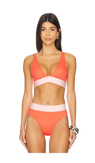 New Logo Bikini Top in Coral, Dusty Rose & Ivory | Revolve Clothing (Global)