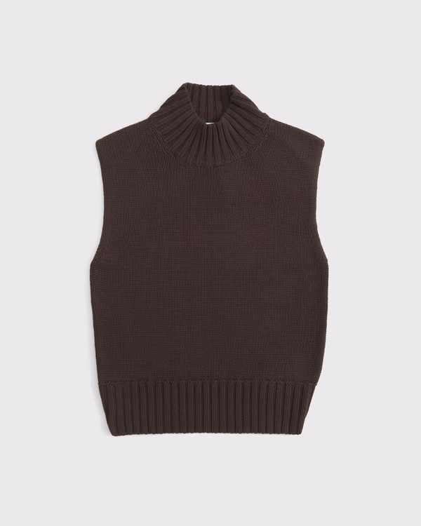 Mockneck Sweater Shell Top | Abercrombie & Fitch (US)