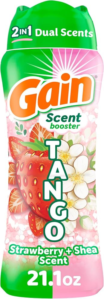 Gain Tango 2-in-1 Laundry Scent Booster Beads, Strawberry and Shea Scent, 21.1 oz, Laundry Beads ... | Amazon (US)