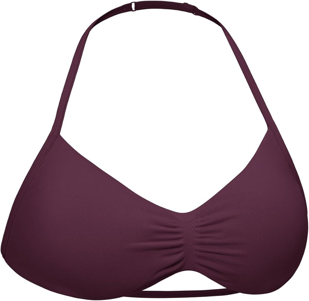 VOYJOY Impact Strappy Sports Bra Adjustable Padded Workout Gym Yoga Bra Crop Top for Women | Amazon (US)