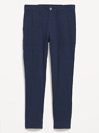 High-Waisted Slouchy Cropped Tapered Workwear Pants for Women | Old Navy (US)