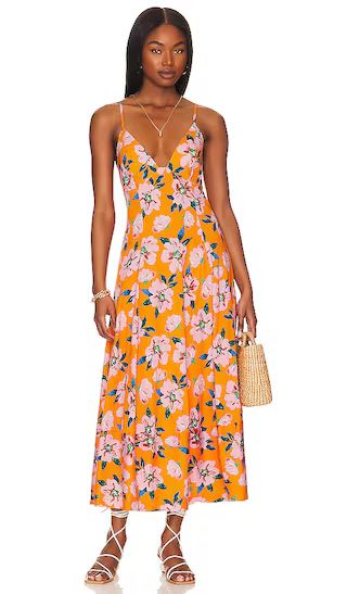 Finer Things Maxi Dress in Sunshine Combo Pink And Orange Dress Orange And Pink Dress Vacation Dress | Revolve Clothing (Global)