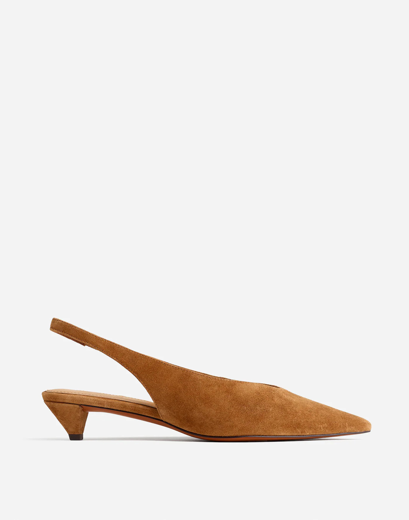 The Simone Kitten-Heel Slingback Pumps | Madewell | Madewell