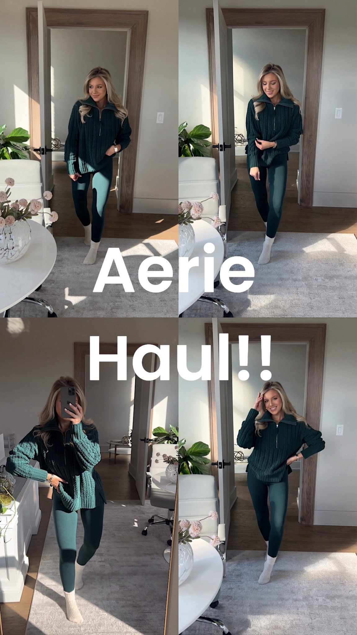 Ahhhh! All my favorite aerie pieces are on major sale!! You can mix match all the pieces and colors!! Love the greens and burgundy’s! My green cable knit is old but they have a new version that I linked! 

Casual outfits, Black Friday sale, aerie @aerie 

#LTKHoliday #LTKCyberWeek #LTKGiftGuide