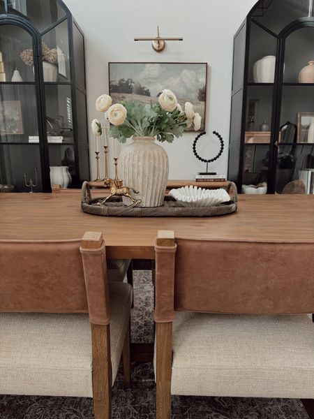 Dining Room Decor

#diningroom #dining #spaces #interiors home decor, dining table, table, centerpiece, tray decor, trays, neutral, rustic modern, pottery barn, Kathy Kuo, arched cabinet, shelf decor 

#LTKFindsUnder50 #LTKFindsUnder100 #LTKHome