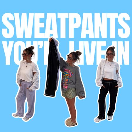 Sweatpants you’ll live in video - other links! Wearing large in the daydreamer sweatshirt. CHARLIE15 will save you $$ Zip up is old from Reebok, cant link and shorts are aerie! Sold out online but I got them in store last week. Wearing size small! Glasses are eye buy direct, CHARLIE2024 will save you $$

#LTKFindsUnder50 #LTKStyleTip #LTKFindsUnder100