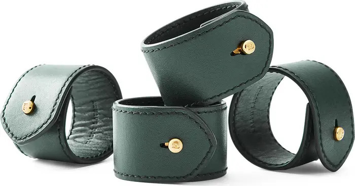 Wyatt Set of 4 Leather Napkin Rings | Nordstrom