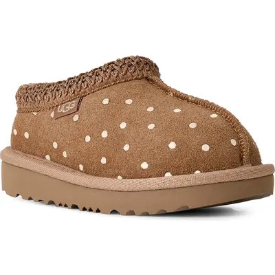 UGG(r) Kids' Tasman II Shiny Dots Slipper in Chestnut at Nordstrom, Size 5 | Nordstrom