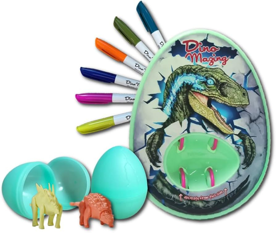 The Eggmazing Egg Decorator | Glow in the Dark Dinomazing Dinosaur Egg Decorator | Arts and Craft... | Amazon (US)