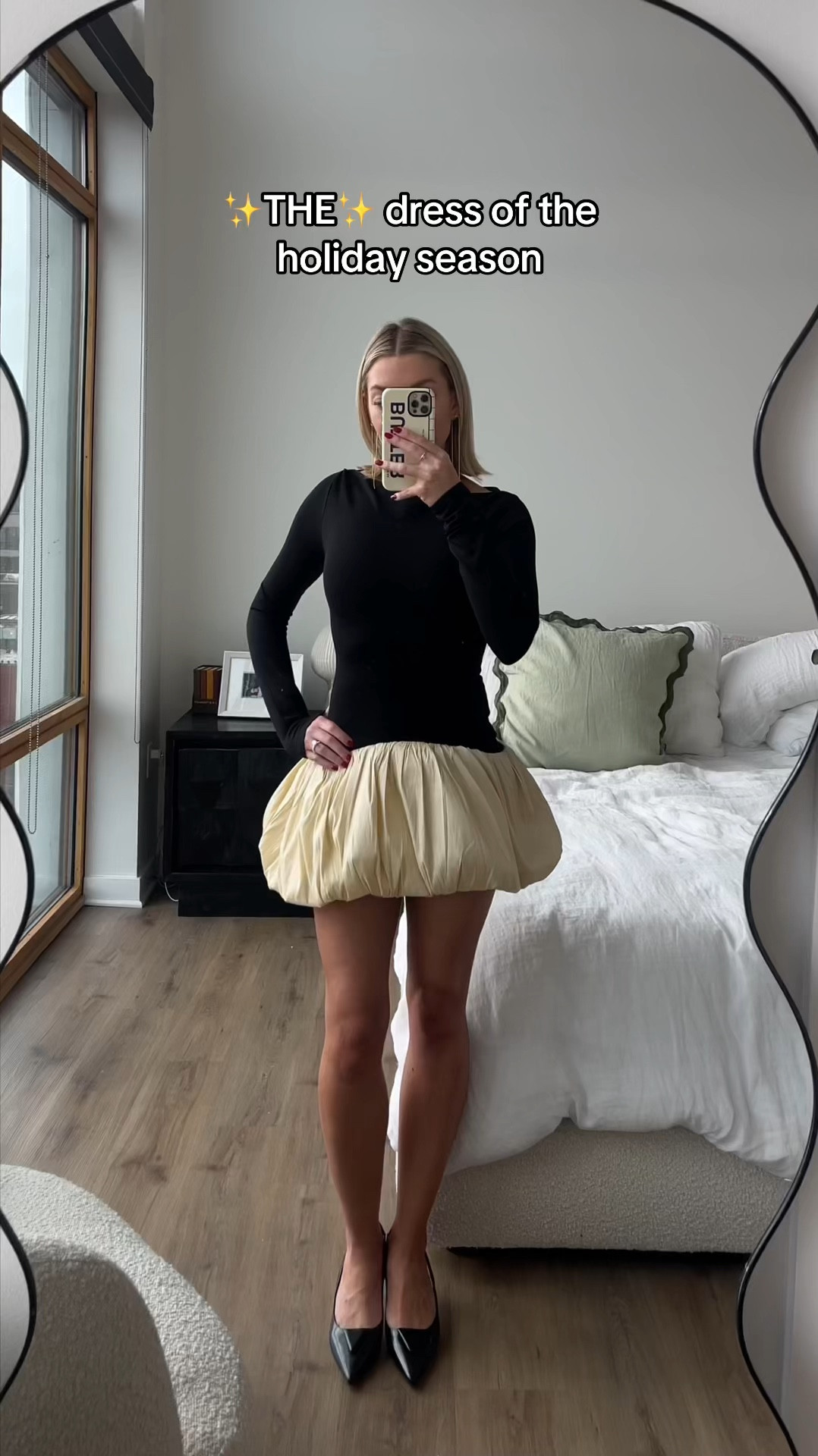 the perfect holiday party dress! Obsessed with this mini bubble dress, I’m also linking the tights I’d wear with it maybe! 

#LTKParties #LTKSeasonal #LTKHoliday