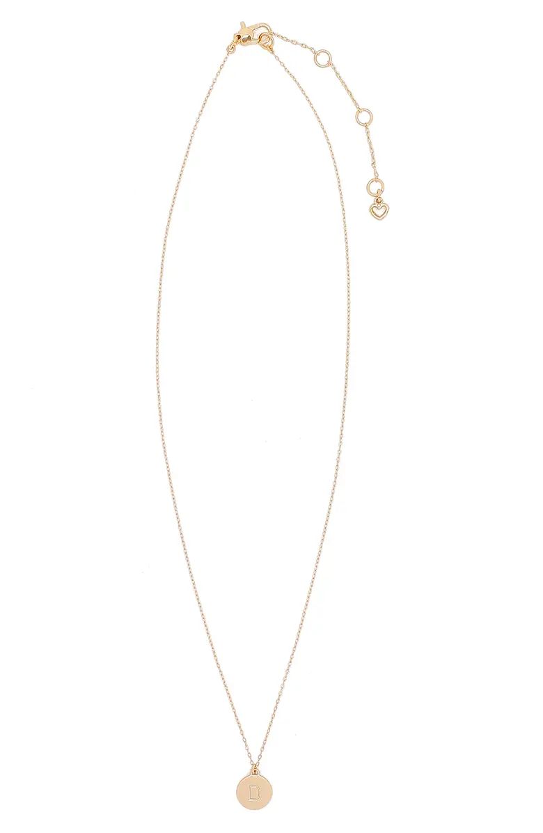 kate spade new york mini initial pendant necklace | Nordstrom | Nordstrom