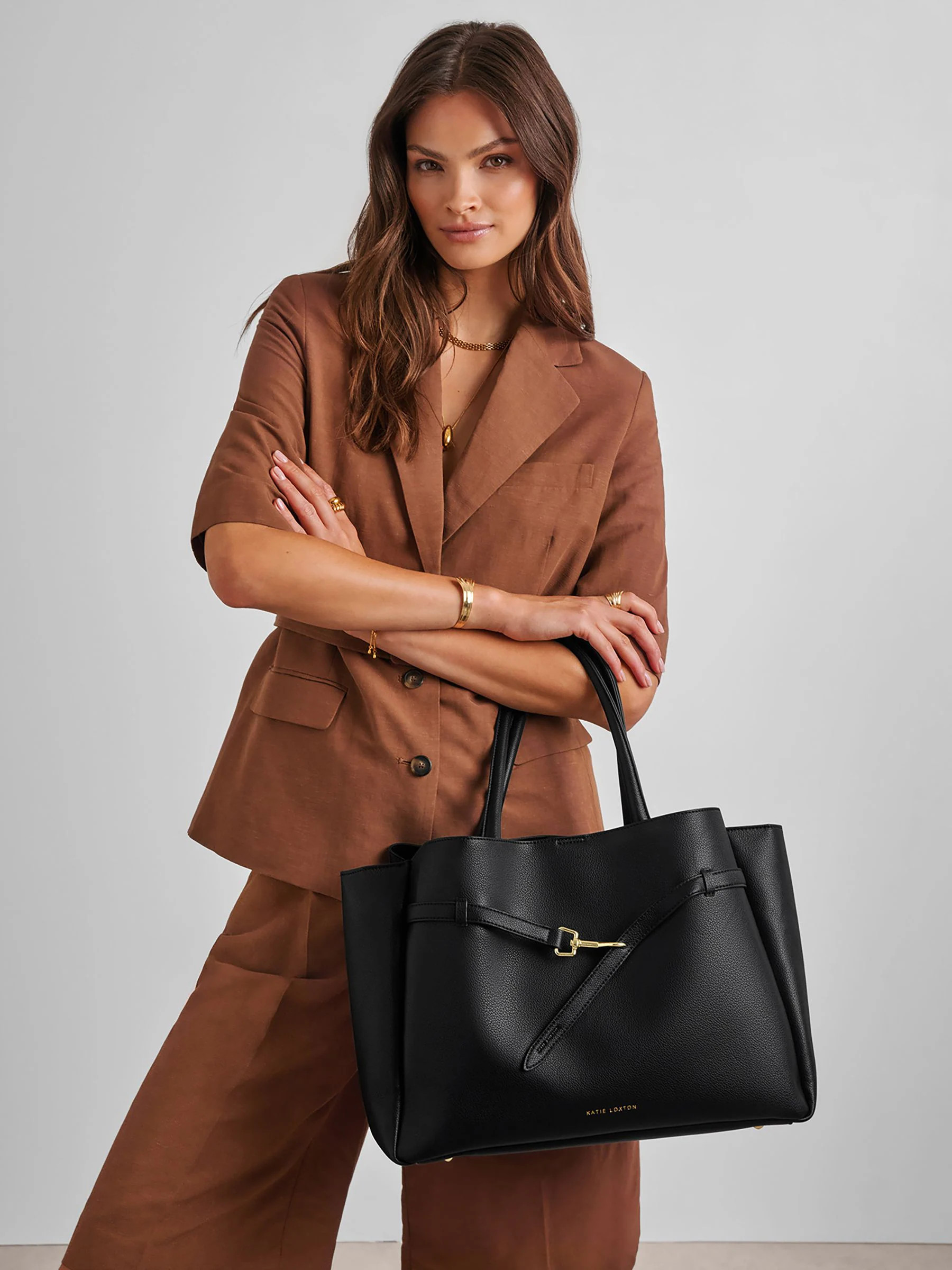 Katie Loxton Katie Loxton Black Maddie Work Tote Bag | Next US
