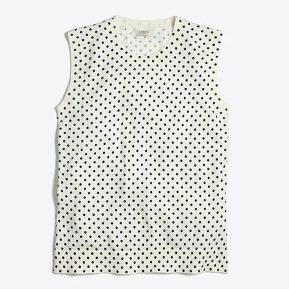 Polka-dot Caryn shell | J.Crew Factory