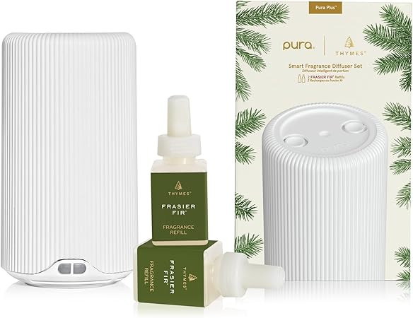Thymes Pura Plus Smart Home Fragrance Diffuser Kit - Includes 1 Tabletop Pura Diffuser and 2 Fras... | Amazon (US)