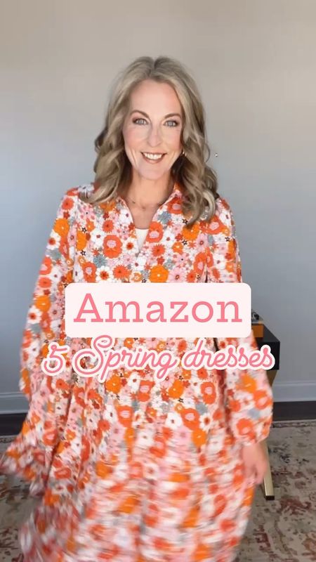 Amazon SPRING dresses- perfect for SB, Easter, or any occasion. Wearing size small on all // multiple colors and patterns   

#LTKworkwear #LTKstyletip #LTKfindsunder50