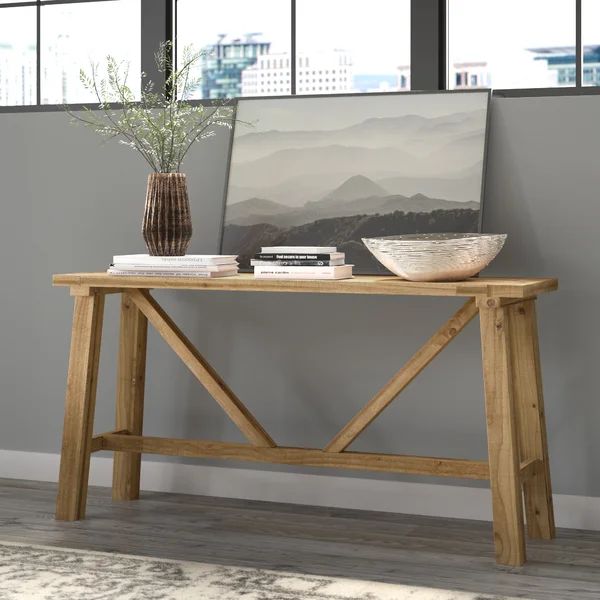 Bentwood Howie 59" Solid Wood Console Table | Wayfair Professional