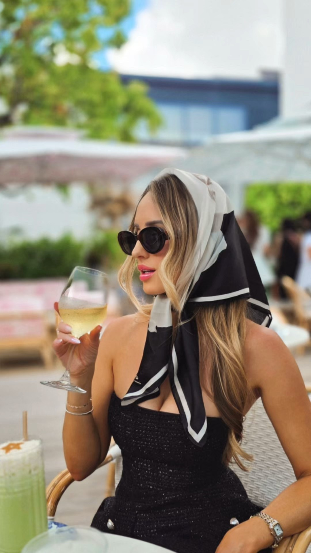 Classy style, tweed dress, head scarf, black and white outfit, old money aesthetic 

#LTKSeasonal #LTKStyleTip