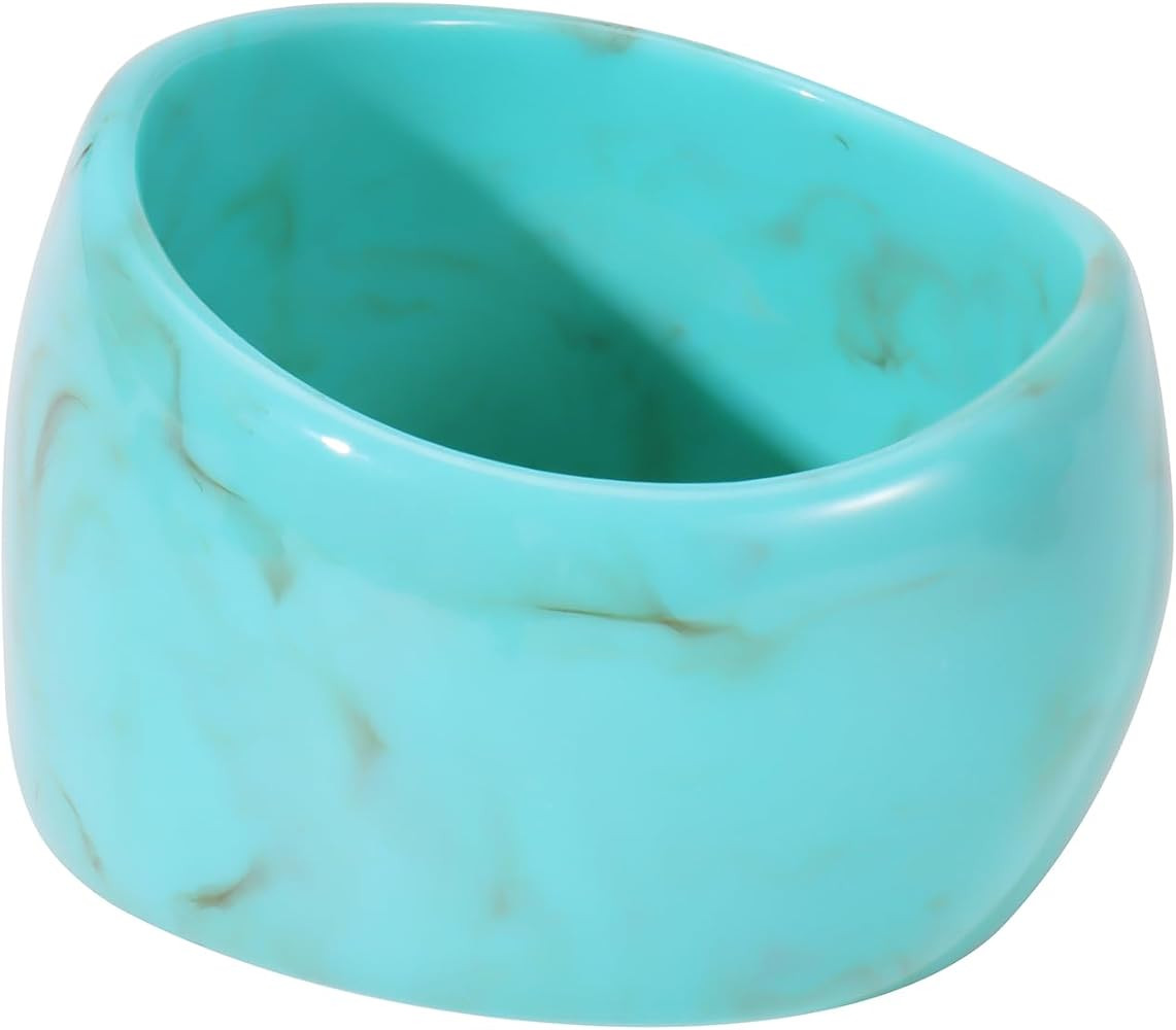 Bocar Chunky Cuff Vintage Resin Bangle Wide Bracelet Irregular Geometric Wristband for Women Prom... | Amazon (US)