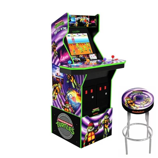 Arcade1UP - Teenage Mutant Ninja Turtles "Turtles in Time" 2 Games in 1 Arcade with Light-up Marq... | Walmart (US)