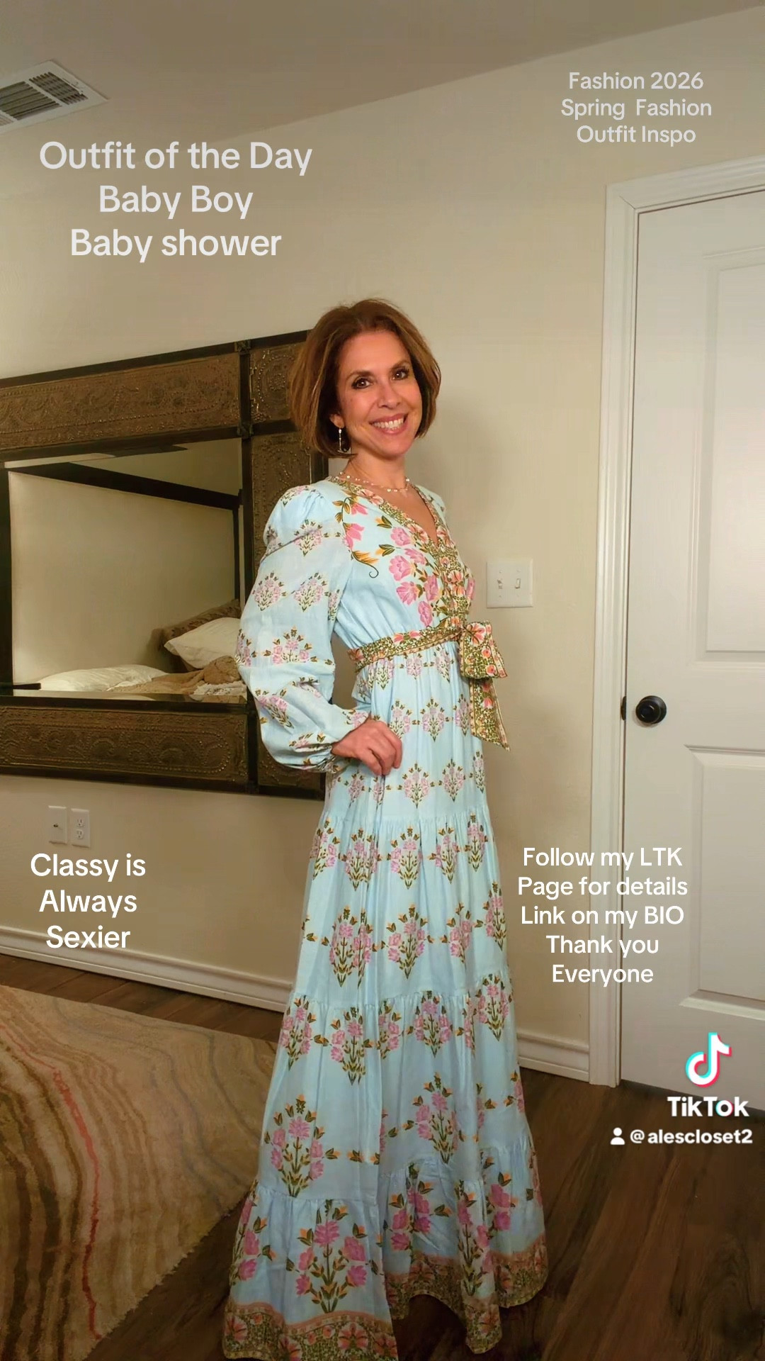 Baby boy baby shower ready 💙
I’m absolutely in love with this flowy floral maxi dress from Dillards.com—so feminine, flattering, and perfect for all your spring events 🌸

I’m wearing a size XS for reference and paired it with these beautiful shoes also from Dillards for a complete soft, classy look ✨
Lightweight, comfortable, and effortlessly elegant—this is one of those outfits you can wear to baby showers, brunch, weddings, or any special occasion

Classy is always sexier 🤍
Everything is linked on my LTK for you—happy shopping!


#ltkstyle #ltkfashion #dillardsstyle #springoutfitinspo #babyshoweroutfit #feminineandclassy #eventstyle

#LTKOver40 #LTKSeasonal