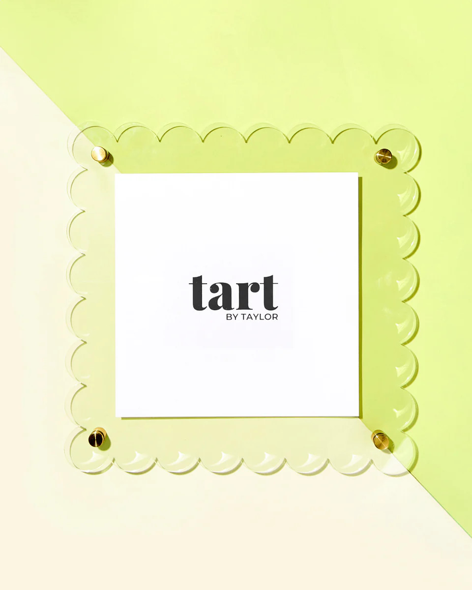 Classic Scallop Acrylic Floating Frame | Tart By Taylor