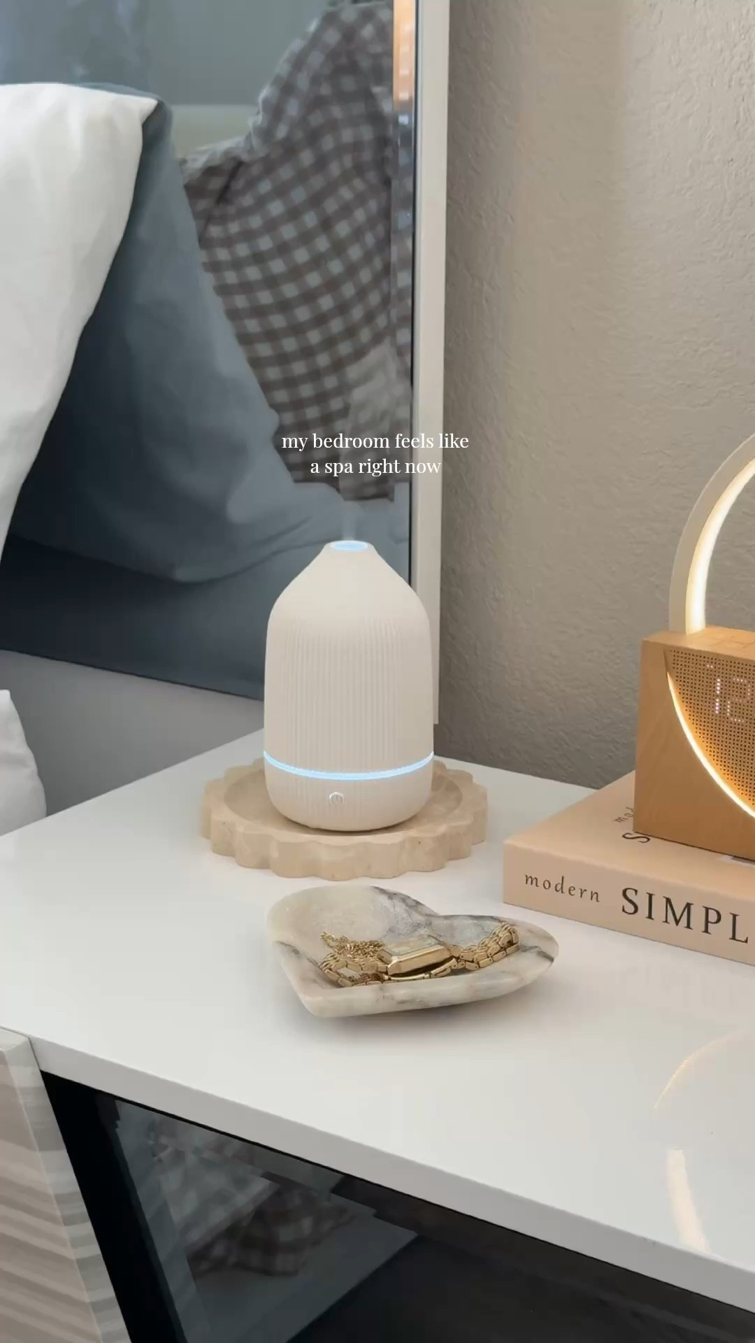 I finally found the smallest aesthetic pleasing humidifier 🌧️😮‍💨 so relaxing!! 😌 

#LTKselfcare #LTKHome