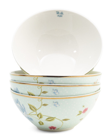 Set Of Four Porcelain Floral Bowls | Kitchen & Dining Room | Marshalls | Marshalls