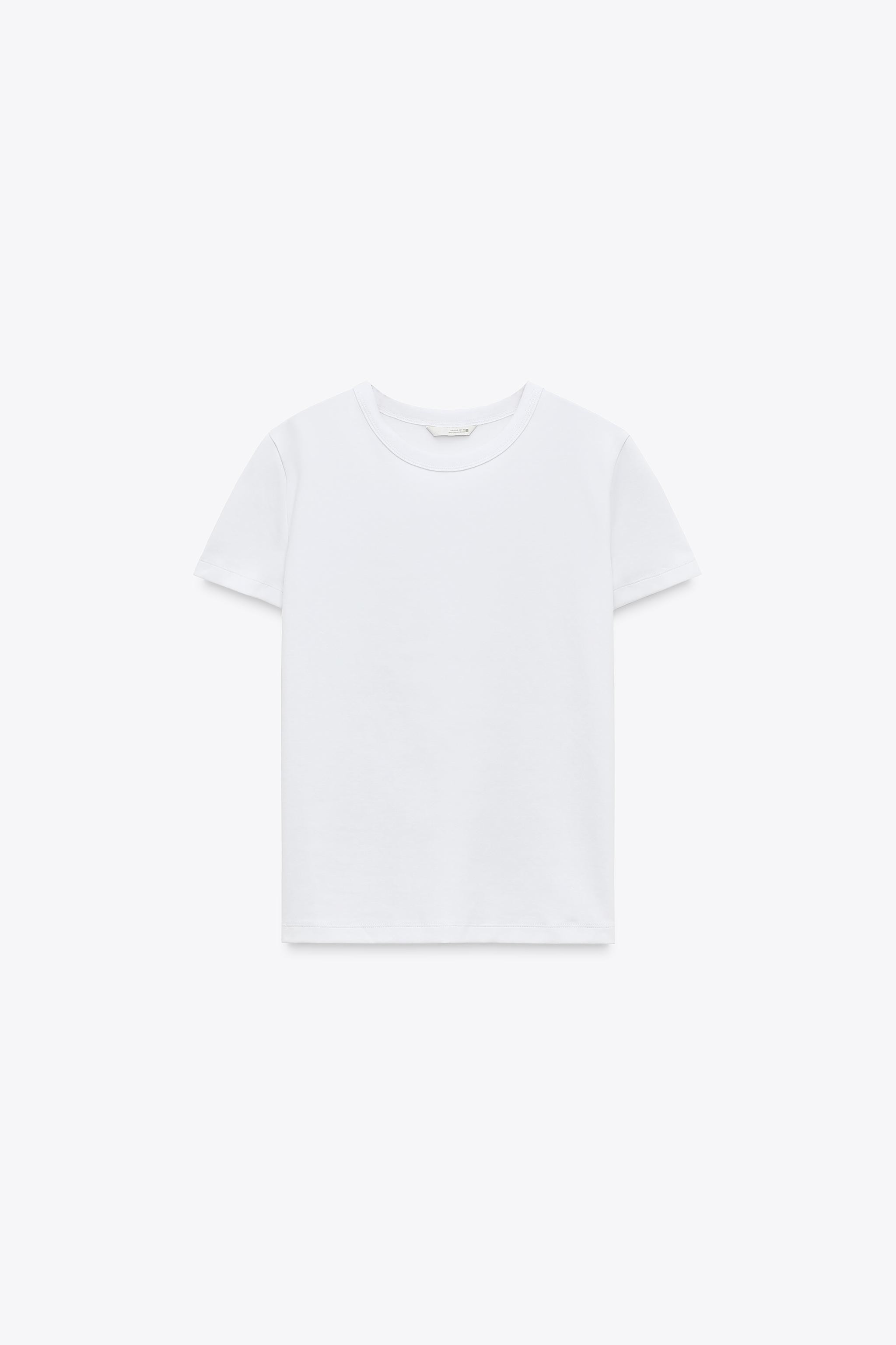 SHORT SLEEVE INTERLOCK T-SHIRT | Zara UK