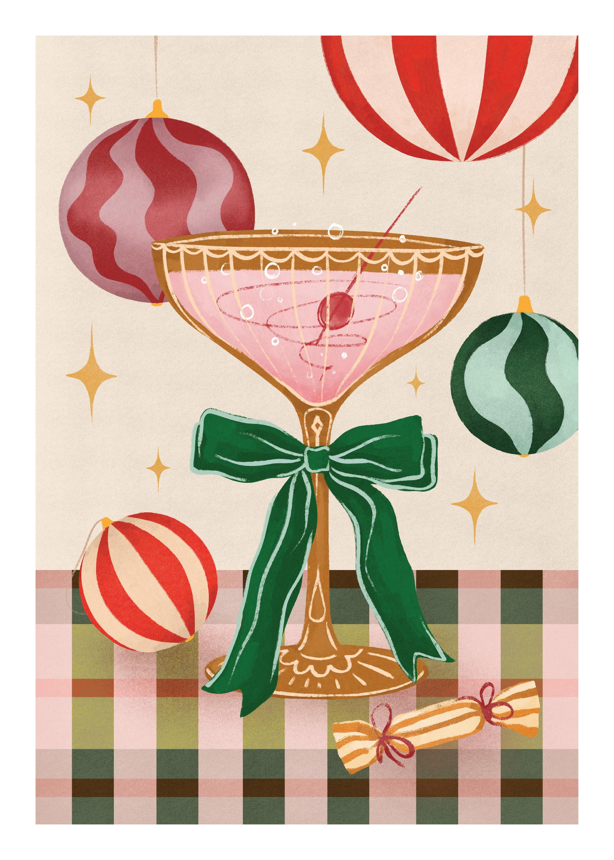 Festive Cocktail Print | Desenio