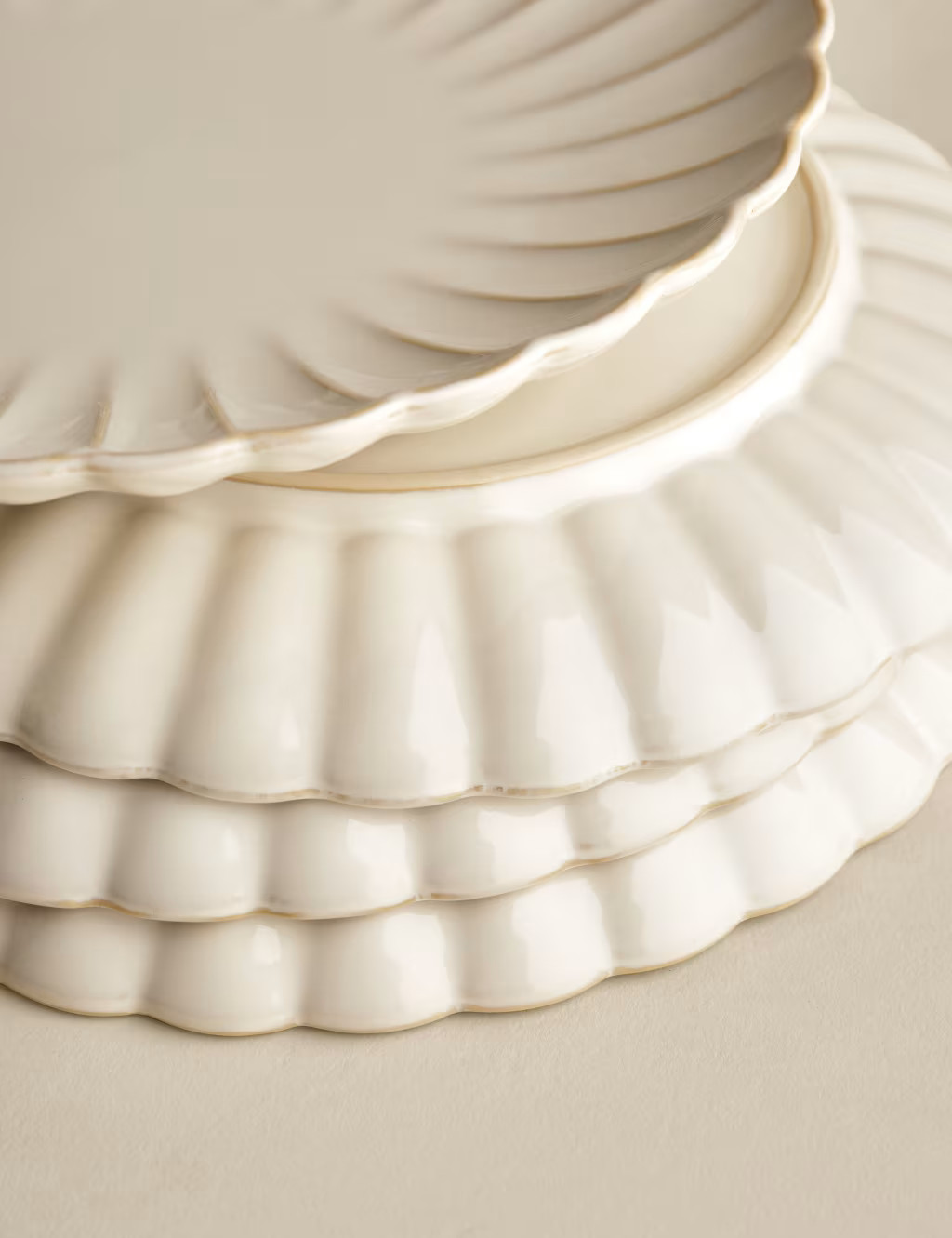 Set of 4 Scallop Side Plates | Marks & Spencer (UK)