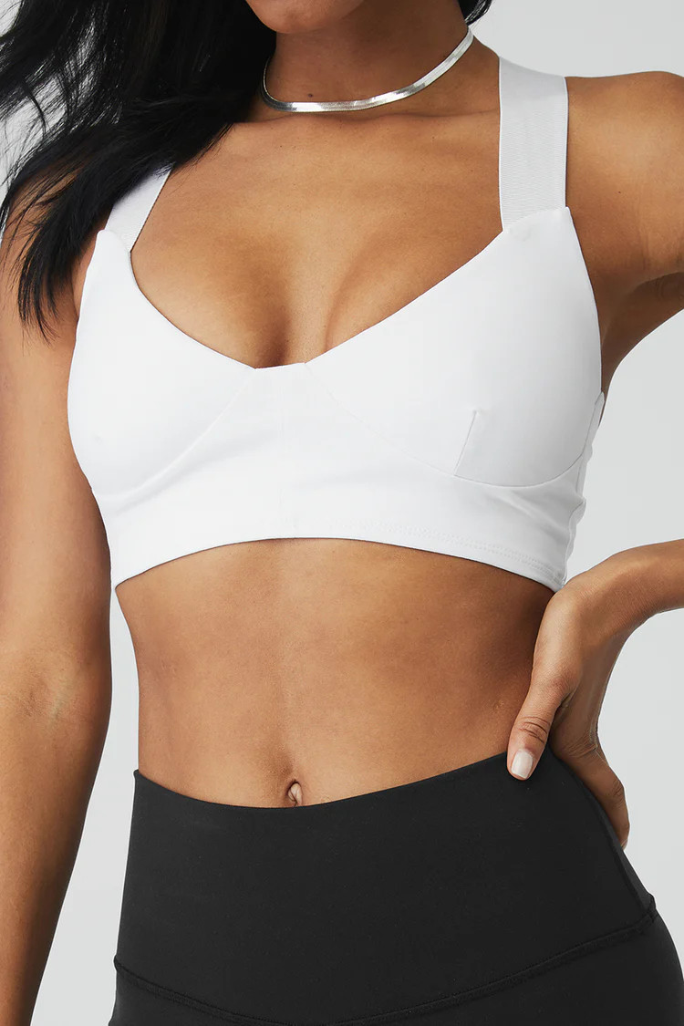 Airbrush Rev It Up Bra - White | Alo Yoga (US)