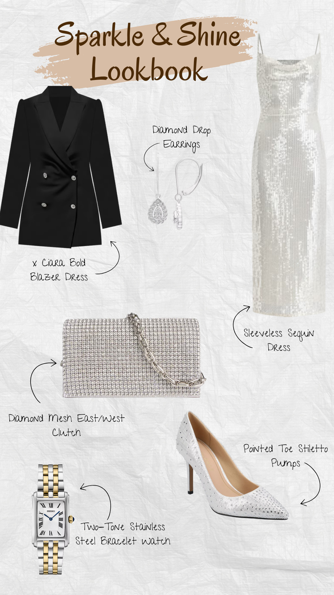 Because a little shine never hurts. ✨
Whether you're going for a head-turning sequin dress or a sharp black blazer moment — this edit has all the sparkle you need.

#HolidayLookbook #SparkleAndShine #PartyStyle #HolidayOutfits #SequinDress #EveningWear #NightOutStyle #GlamLook #HolidayFashion #LTKStyle #LTKHoliday #OOTNInspo #FashionEdit #WhatToWear #FestiveFashion #ChicStyleGuide #StyleEdit2025 #WardrobeInspo #LTKFinds #StatementStyle 

 #LTKGiftGuide #LTKHoliday