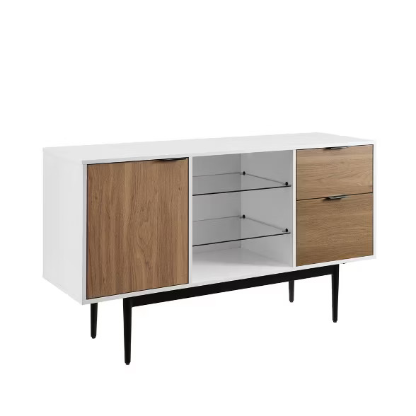 52" Modern 2 Drawer Lifted Sideboard - Saracina Home | Target