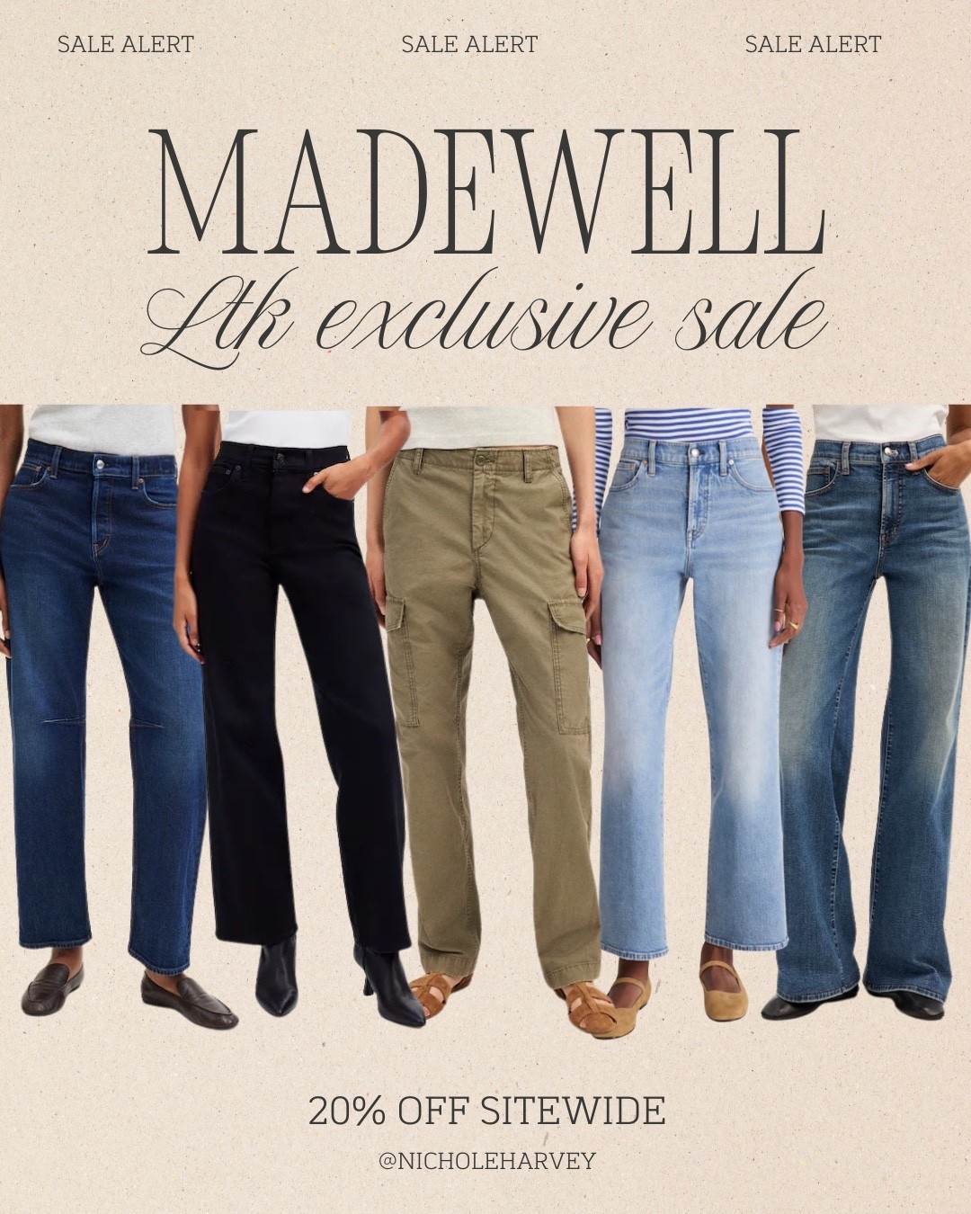 The exclusive LTK sale at Madewell is here! You can get 20% off all of these amazing jeans right now! I have some pairs of Madewell jeans and they are some of my faves. I linked some new styles for fall. You can use code LTK20 for the discount. All linked⬆️

#Itkfinds #Itkcreator
#Itkwatchnow #madewell #madewellsale #Itksale
#Itksalemadewell #jeans
# denim

#LTKxMadewell #LTKootd #LTKSaleAlert