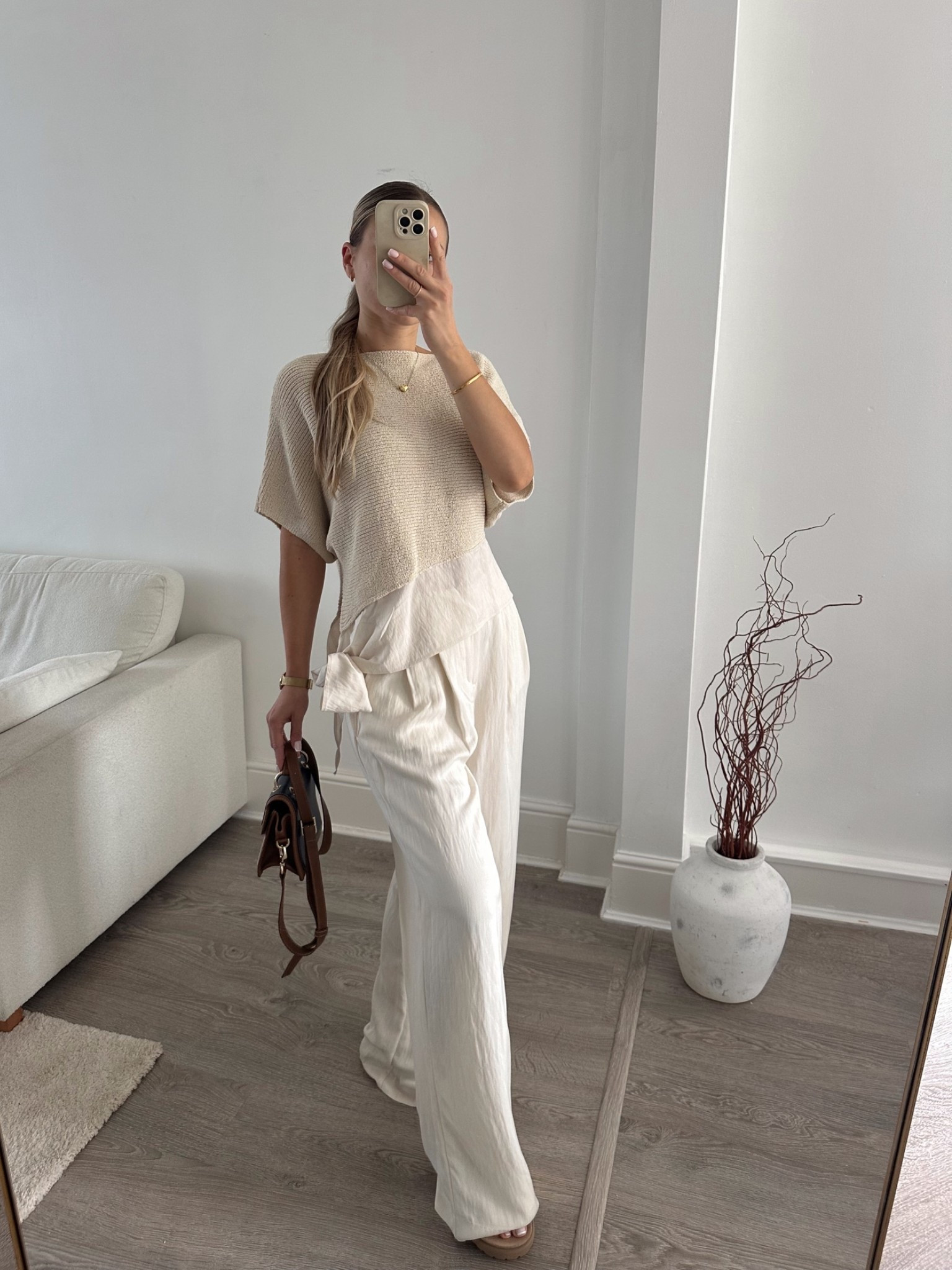 Neutral summer outfit 🤍 Obsessed with this knit top 😍

#LTKsummer #LTKuk #LTKstyletip