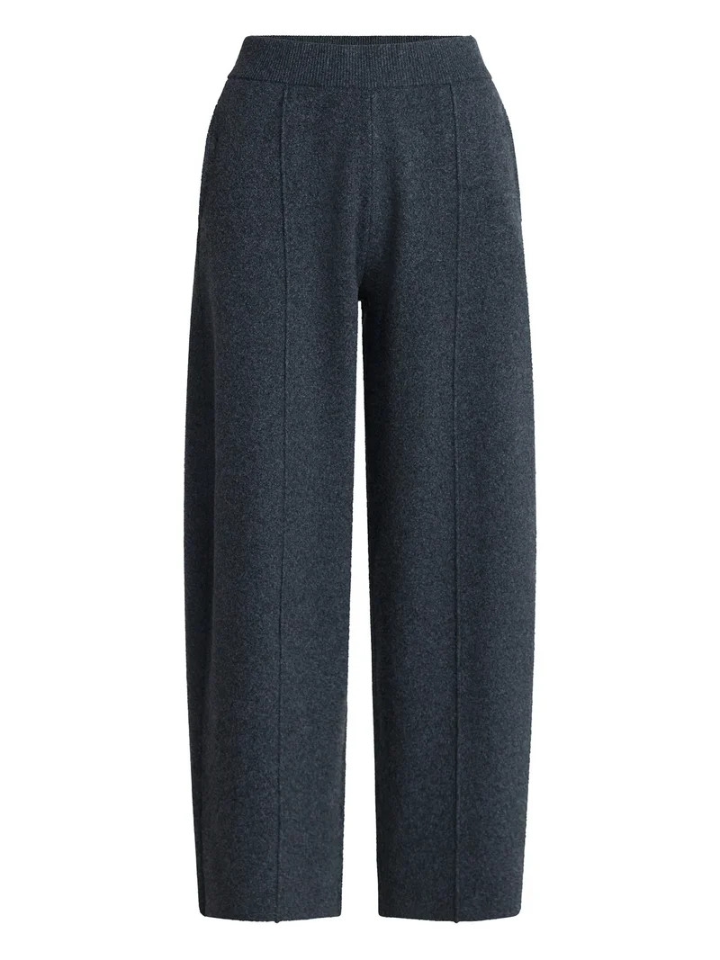 Scoop Women's Sweater Knit Barrel Pants, Sizes XS-XXL | Walmart (US)
